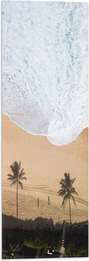 Vlag - Strand en Zee - 20x60 cm Foto op Polyester Vlag