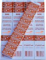 Afbeelding van het spelletje Consumptiebon Combicraft UV beveiliging 500 stuks oranje