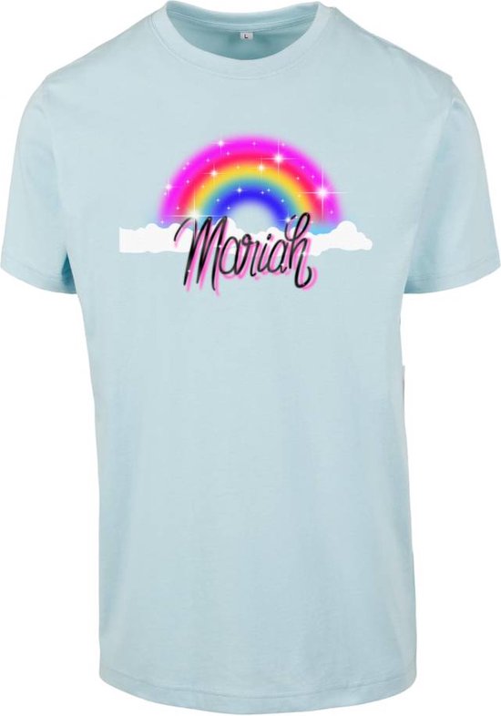 Merchcode Mariah - Mariah Rainbow Dames T-shirt - S - Blauw