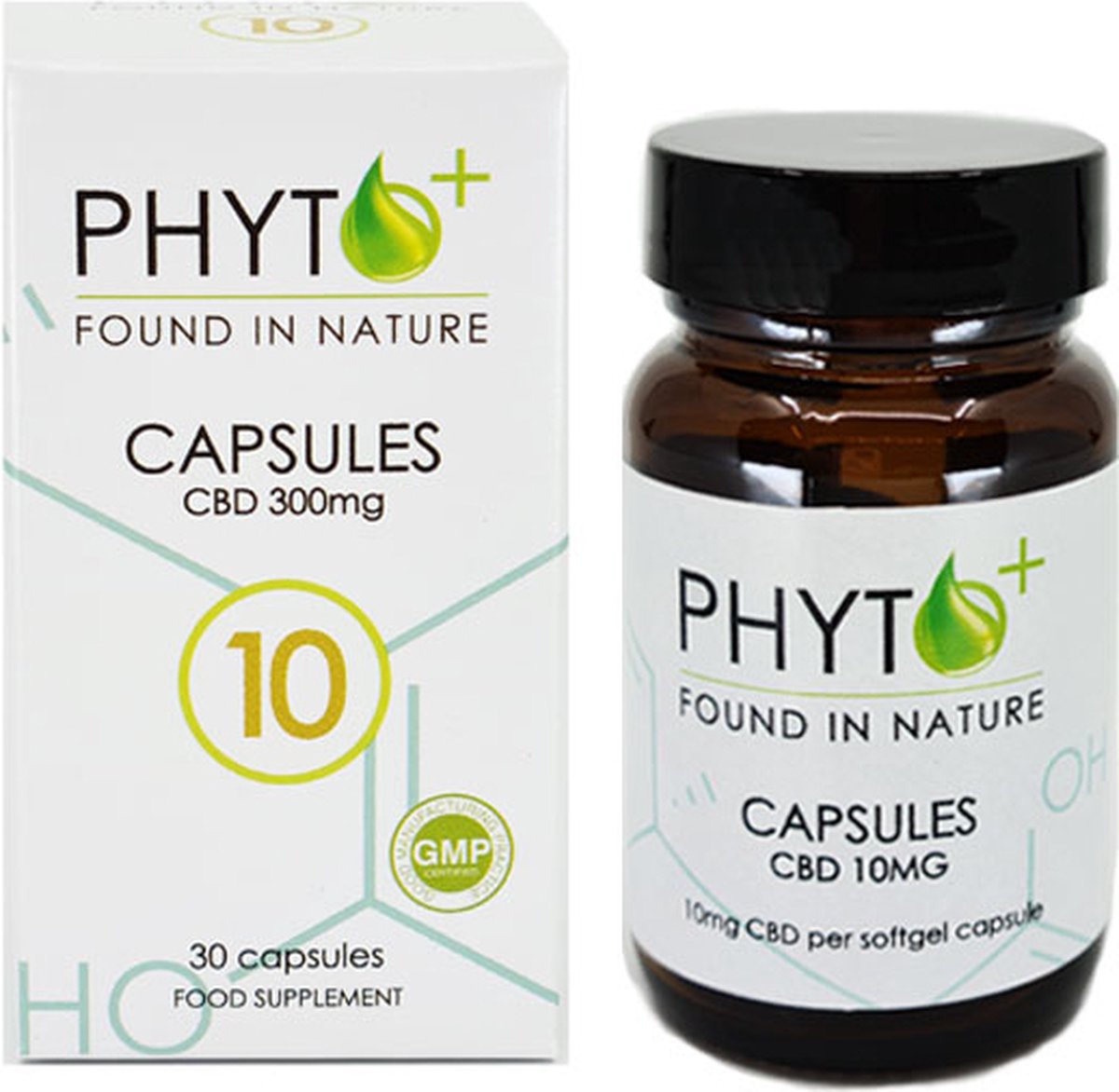 Goedkoopste Phyto Plus® CBD Capsules 10 - Full Spectrum - 10mg - Cannabidiol - CBD - 300mg Totaal - Softgel - Pillen - Supplement - Hennepolie - Cannabis olie - Wietolie