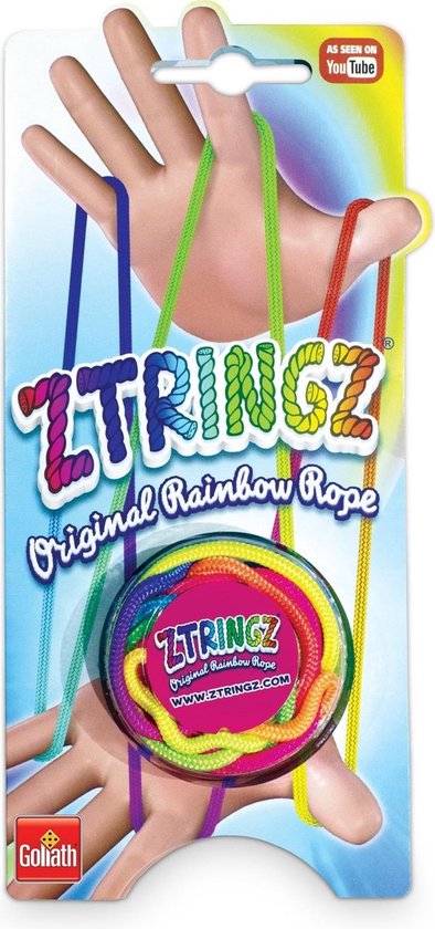 ZTRINGZ Regenboog Touw - Vingertouw - Spelen - Touwfiguren - Kinderen - Touw Trucs - Rainbow - Figuren Maken - Knutselen - Knutselset - Figuren Maken Met Touw - String Figure -Speeltouw - Cadeautje - Kinderfeestje