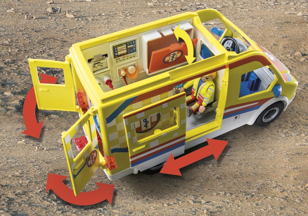 PLAYMOBIL City Life Ambulance met licht en geluid - 71202 — afbeelding 4