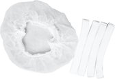 Cosmenology wegwerp haarnetje clip cap wit per 100 stuks - haarnetjes
