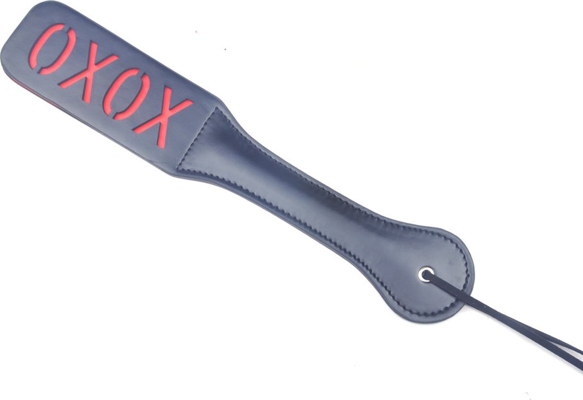 Spanking Paddle XOXO - SM attribuut - Hoogwaardig kwaliteit - Voor volwassenen - Zwart - Kunststof - Spannend voor koppels - Sex speeltjes - Sex toys - Makkelijk in gebruik - Erotiek - Bondage - Sexspelletjes voor mannen en vrouwen