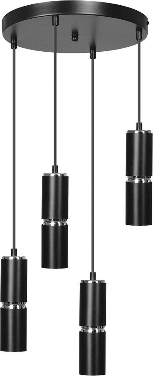 Emibig - Hanglamp Modesto 4 premium Zwart Ø 30 cm