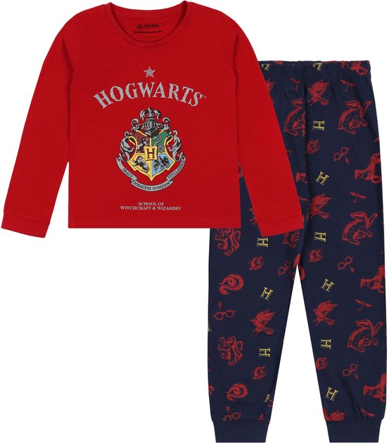 Harry Potter - Pyjama voor jongens, lange broek, lange mouwen, katoen, OEKO-TEX