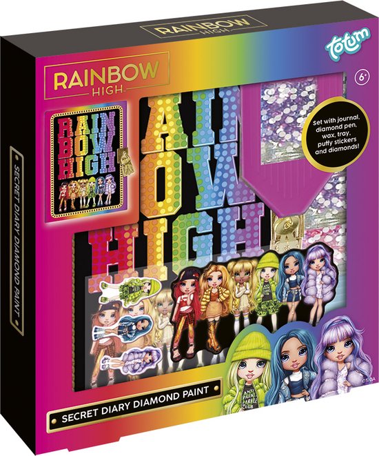 Totum Rainbow High MGA geheim dagboek met slot versieren- secret diary ...