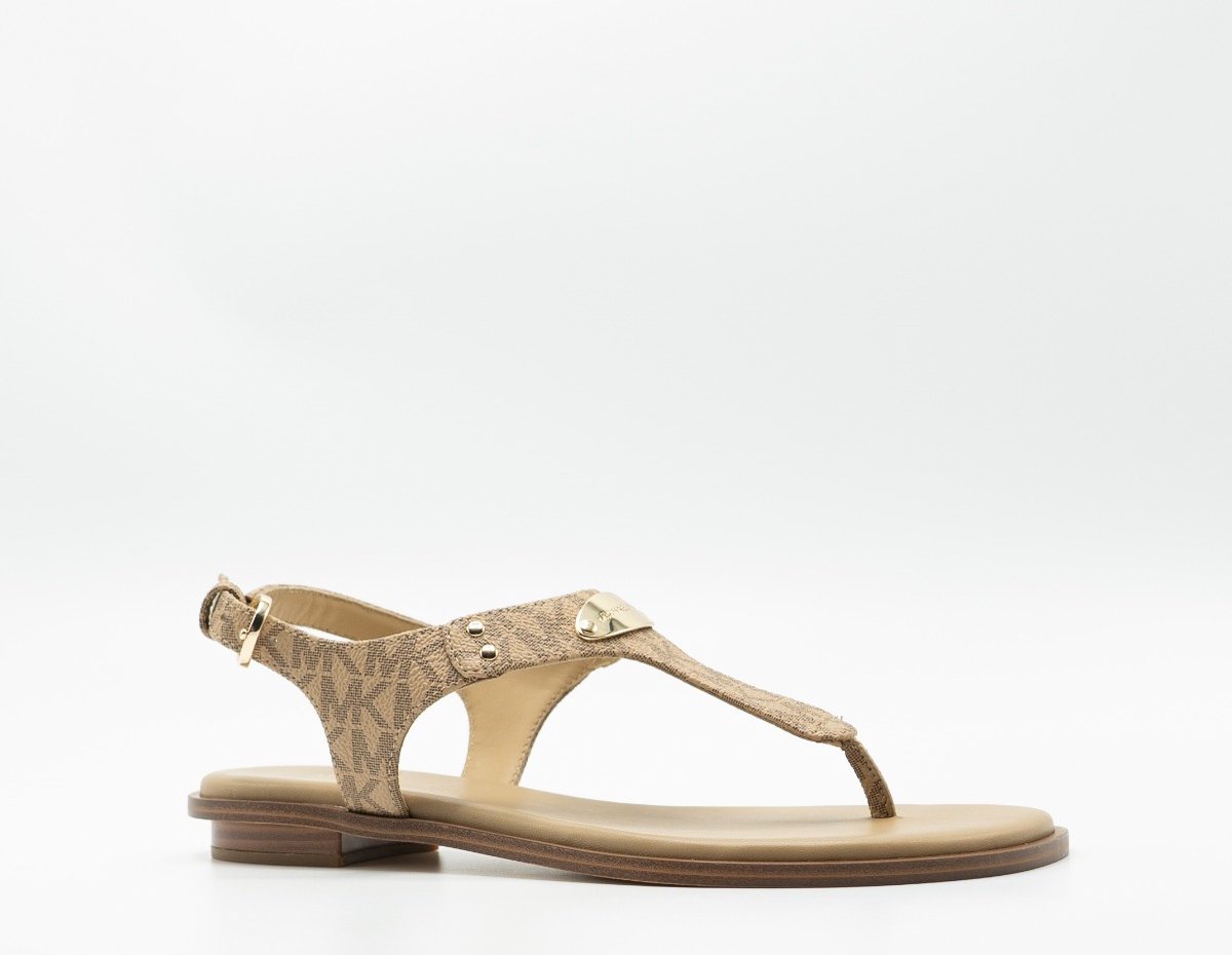Michael Kors MK Plate Thong sandaal beige / combi, 37 / 4