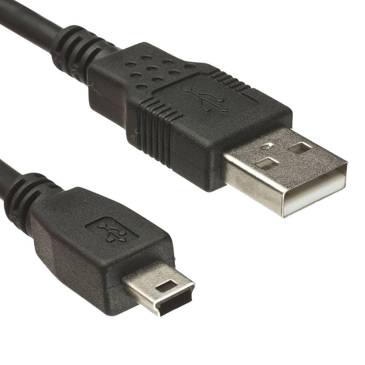 USB 2.0 A naar USB mini B Kabel - 1.8 Meter - 5pins - Geschikt voor PS3 en WiiU controllers