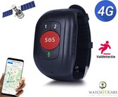WatchToCare® WTC 26R - GPS Tracker - Valdetectie - Noodknop - Waterproof - Medicijn herinneringen - Stappenteller, calorie- en slaap monitoring - Hartslag, Bloeddruk en Temperatuur meting - Géén contract