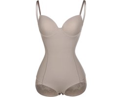 Corrigerende shapewear corset - corrigerende bh - beige maat M