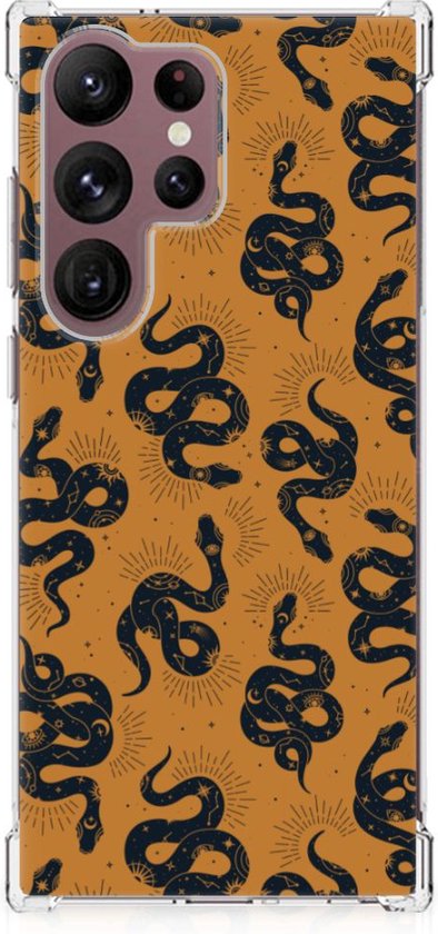 Case Anti-shock geschikt voor Samsung Galaxy S23 Ultra Snakes