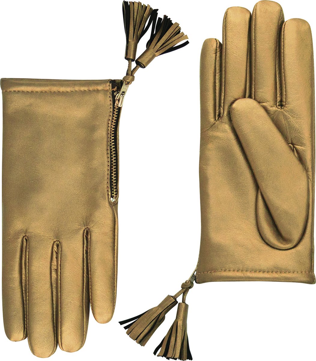 Laimböck Dames Handschoenen Foggia Goud | Maat 6.5