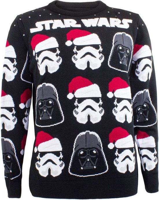 Pull de Noël Star Wars -M- Dark Vador / Stormtrooper Zwart