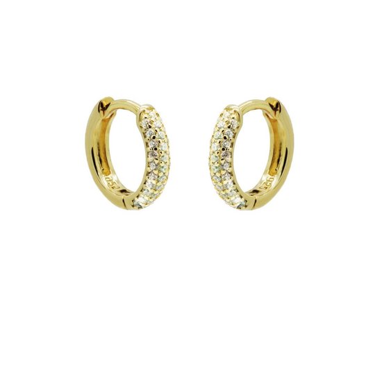 Karma Oorringen Hinged Hoops Best Zirconia Basic 12 mm Goud