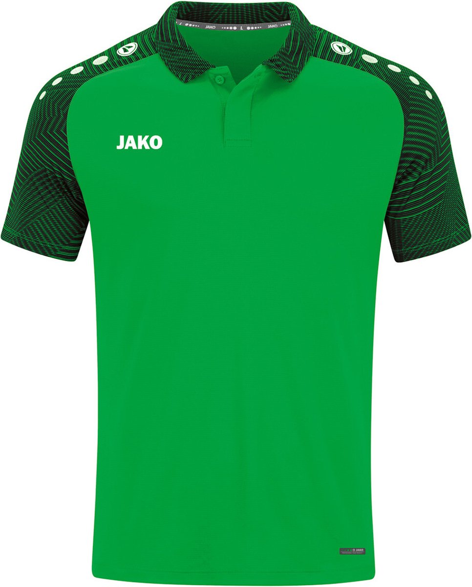 JAKO Polo Performance Zachtgroen-Zwart Maat M