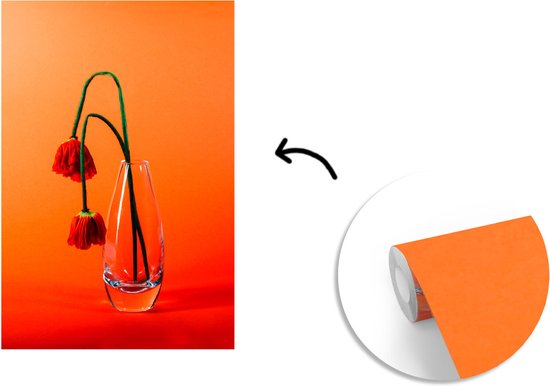 Fleurs fanées dans un vase en verre 195x300 cm