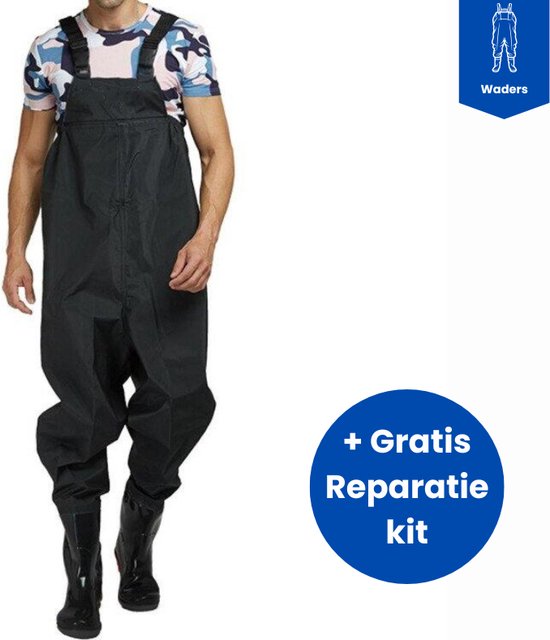 Waadbroek voor heren, visbroek 70D nylon, pvc-waadbroek, waterdicht