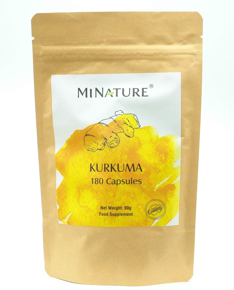 Goedkoopste Kurkuma Capsules 180 stuks - 450mg Geelwortel, Turmeric per Vega Capsule - Curcumine - 100 Plantaardig