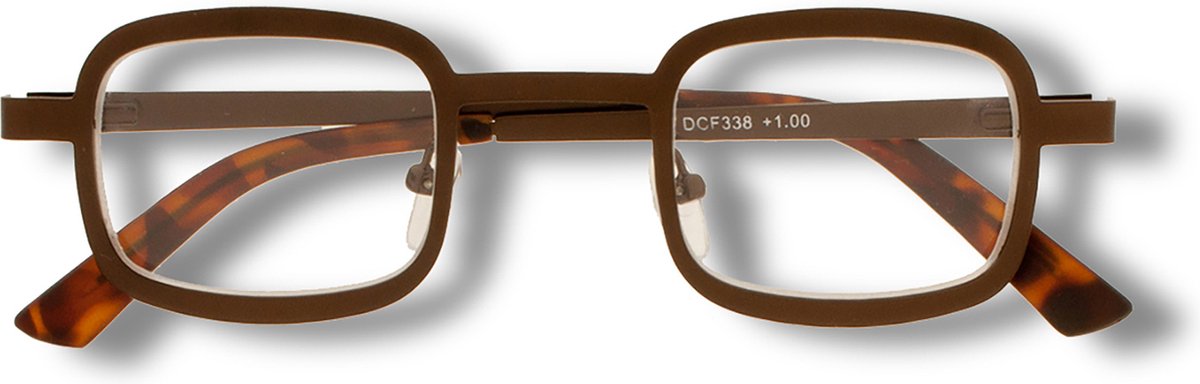 Noci Eyewear DCF338 The Doc Leesbril +2.00 - Mat Brons metaal