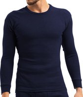 Heat Booster - Thermoshirt heren - met fleece gevoerd - Navy Blauw - M