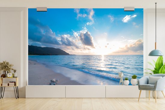 Papier peint - Papier peint photo Plage - Mer - Coquillage - Largeur 600 cm x hauteur 400 cm