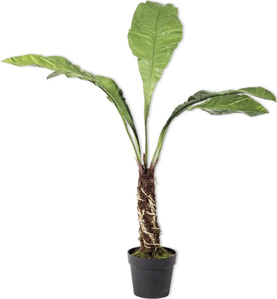 Silk-ka Kunstplant Anthurium Superbum op stam Zijde Groen 140 cm