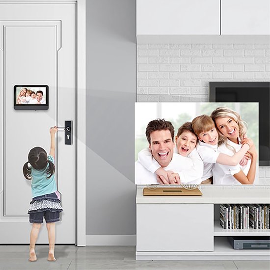 Garsent digitaal kijkgaatje, 120 graden kijkhoek HD nachtzicht deur kijker camera video deurbel met 3 inch LCD-monitor