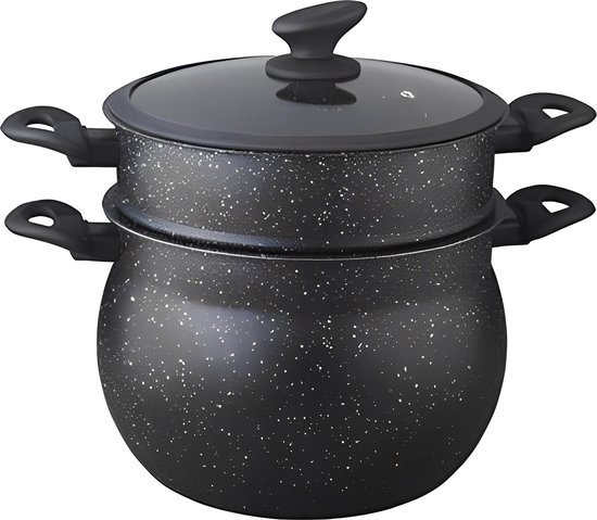 Satoshi COUSCOUS couscouspan - Ø20CM - Marmeren coating