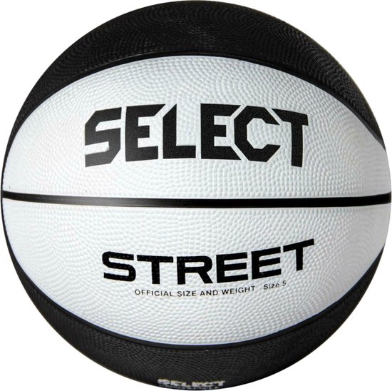 Select Street 2023 Basketball STREET BLK-WHT, Unisex, Zwart, basketbal, maat: 6