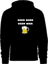 Hoodie geen boer - geen bier - boerenprotest - trui met capuchon - maat XXL