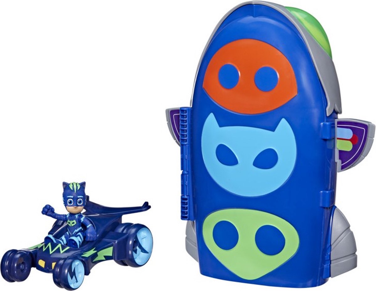 PJ Masks Hasbro - Set Di 4 Figure Eroi Vs Villain Con Effetti Luminosi, Giocattoli Da Collezione Per Bambini