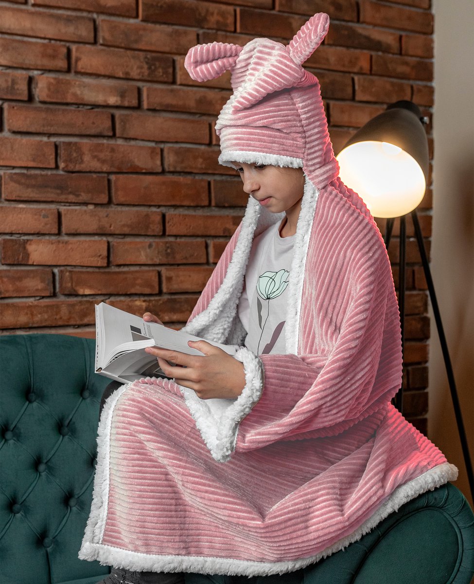 Zydante Home® - Kids Cape - Corduroy Rib - Oud Roze