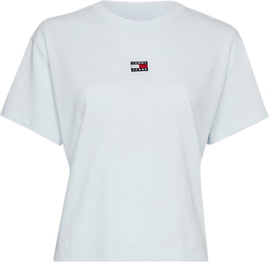Tommy Hilfiger TJW CLS CS Badge T-Shirt Dames - Lichtblauw - Maat M |  bol.com