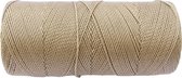 Macramé Koord - BEIGE / BEIGE - #531 - Waxed Polyester Cord - Klos ca. 173mtr - 1mm Dik