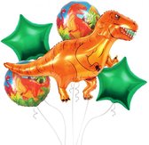 Folieballonnen – Dinosaurus Set, 5 st [EAN = SKU © Promoballons]