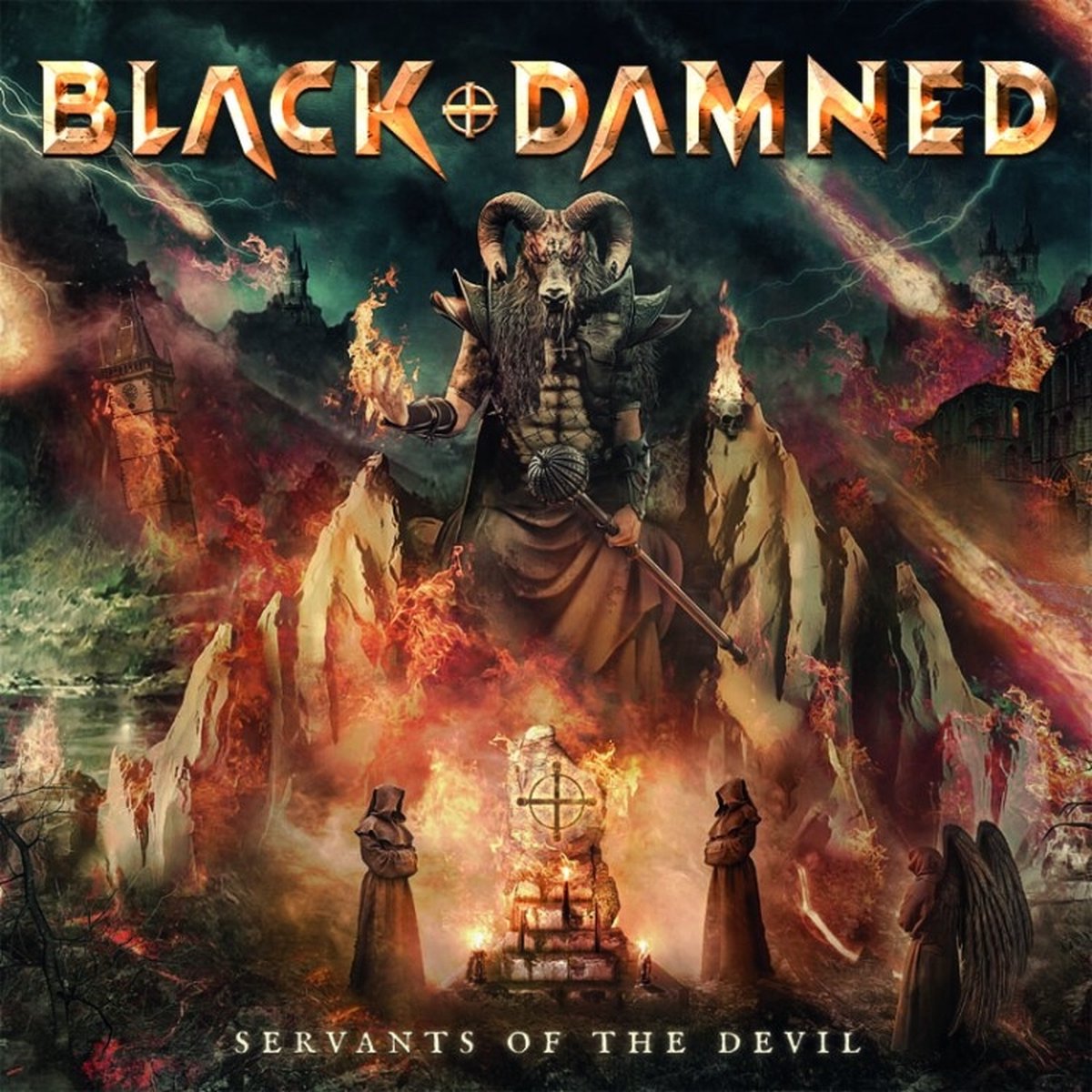 Black & Damned - Servants Of The Devil (2 LP) (Coloured Vinyl) (Limited Edition)