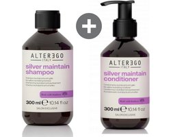 Alter Ego Silver Maintain Shampoo en Conditioner Duo - 600 ml - Grijs haar - geblondeerd