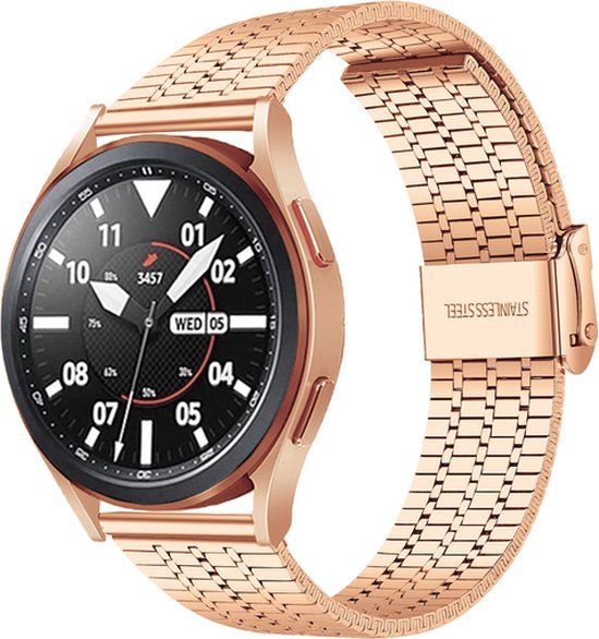 By Qubix - Compatible met Garmin Vivomove 3 / HR/Luxe/Sport/Style/Trend - Premium Leather bandje - Grijs - Compatible Garmin bandje - Bandbreedte: 20mm