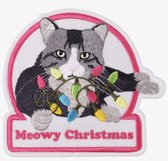 DCI Meowy Christmas LED Ugly Sweater Patch - Christmas Jumper
