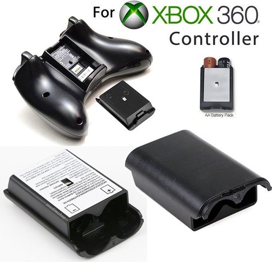 Controller batterij houder / behuizing / cover / klepje voor XBOX360  controller - Zwart | bol.com