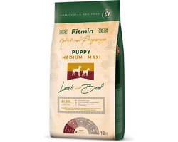 Fitmin Dog Medium Maxi Puppy Lam & Rund 12kg