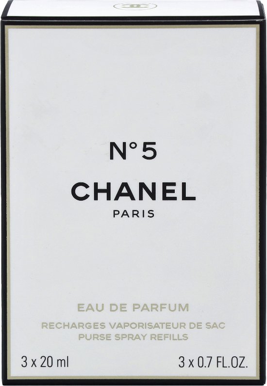 Attent Gedragen Kinderachtig Chanel N5 Eau de Parfum 3 x 20 ml - Navulling | bol.com