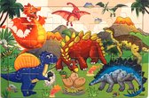 Sustenia - Houten Puzzel - Dino Cartoon - 30 stuks - 3-12 jaar