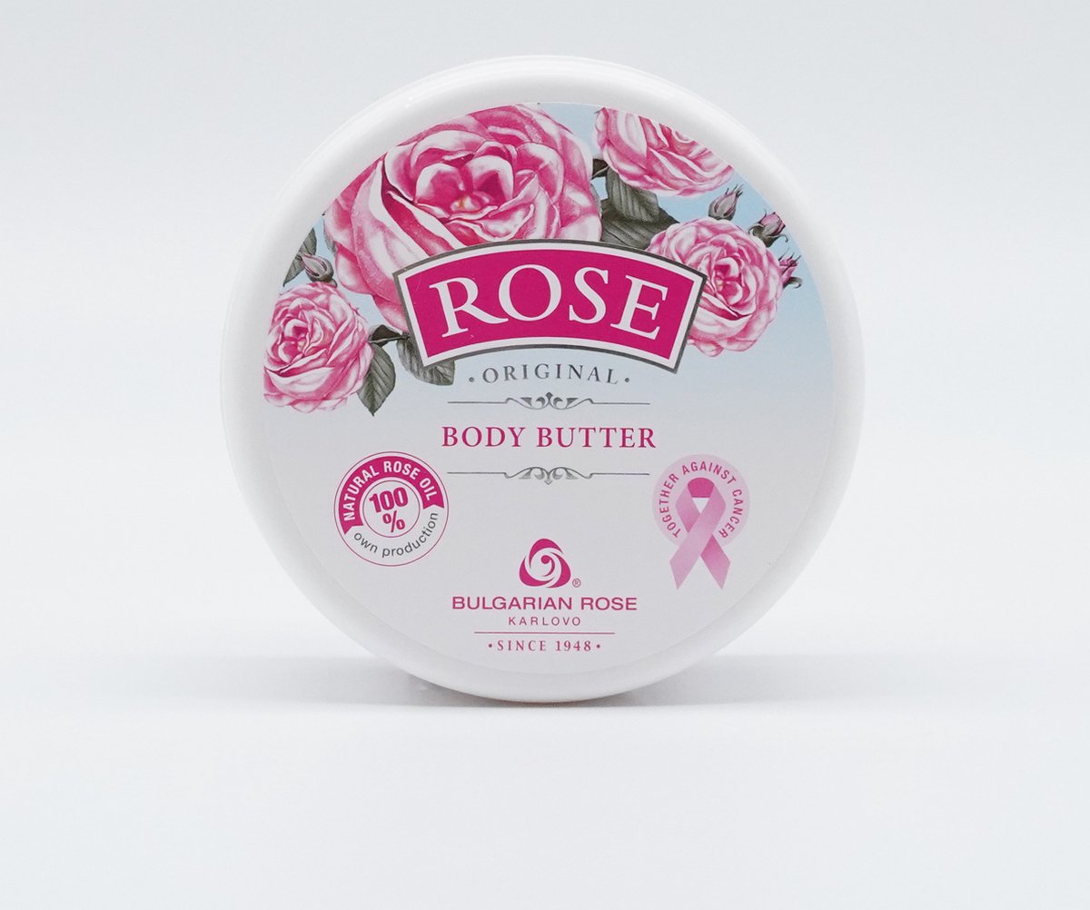 Bulgarian Rose - Body Butter met rozenolie - Voedt de huid - Biedt diepe hydratatie - 250ml
