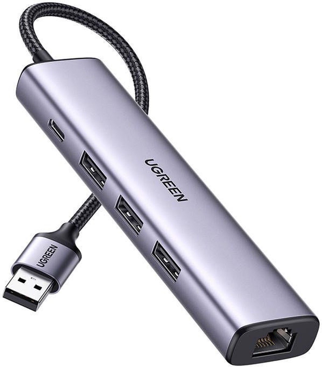 UGREEN 5-in-1 USB HUB met USB-A / USB-C / Ethernet voor Laptop/Macbook