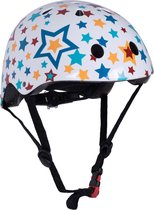 Kiddimoto - Stars - Small - Geschikt voor 2-6jarige of hoofdomtrek van 48 tot 52 cm - Skatehelm - Fietshelm - Kinderhelm - Mooie helm