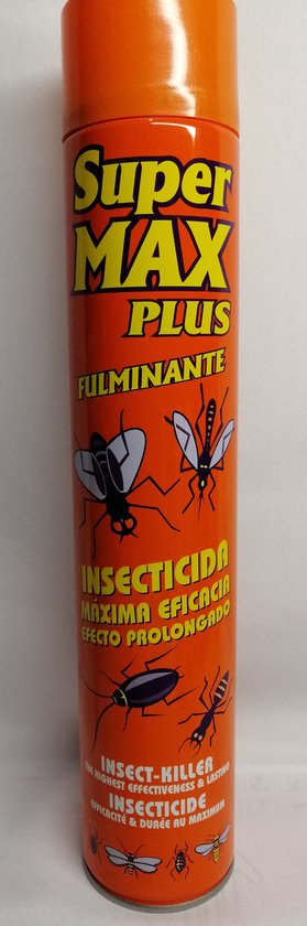Super Max Plus - Insectenspray - Tegen vliegende en kruipende Insecten ...