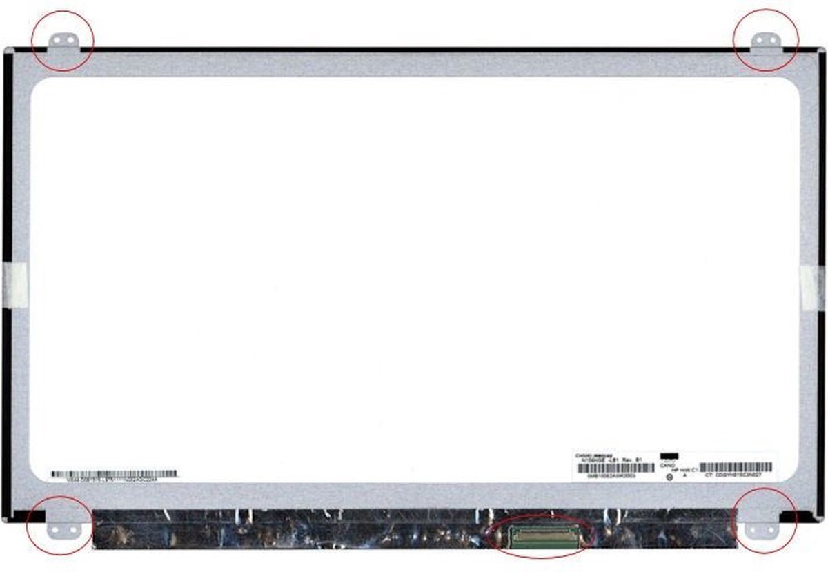 Laptop LCD scherm 15,6" 91MGD