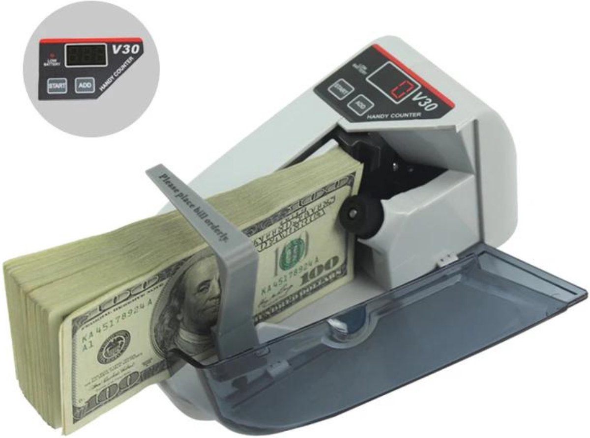 Geldtelmachine - Geldteller - Biljettelmachine - 600 biljetten per minuut - Merkloos